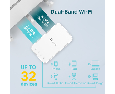 TP-LINK WIRELESS N RANGE EXTENDER PARED AC1200 + 1 PUERTO 10/100Mbps